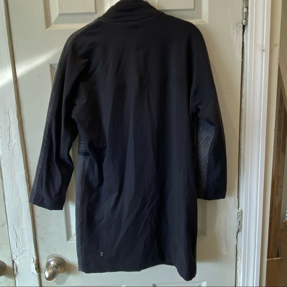 Lululemon‎ Cocoon Car Coat Jacket Shine Dot Black Gray size XS - Picture 3 of 9